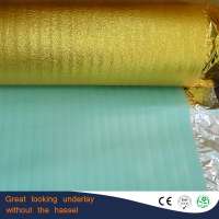 silver&gold waterproof underlayment for laminate and bamboo and engineered flooring